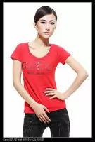 t-shirt gucci mujer populaire short sleeve cotton s line red